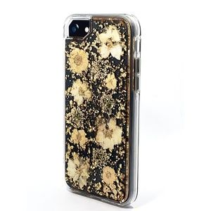 Flower Glitz Flakes case for iPhone & Samsung